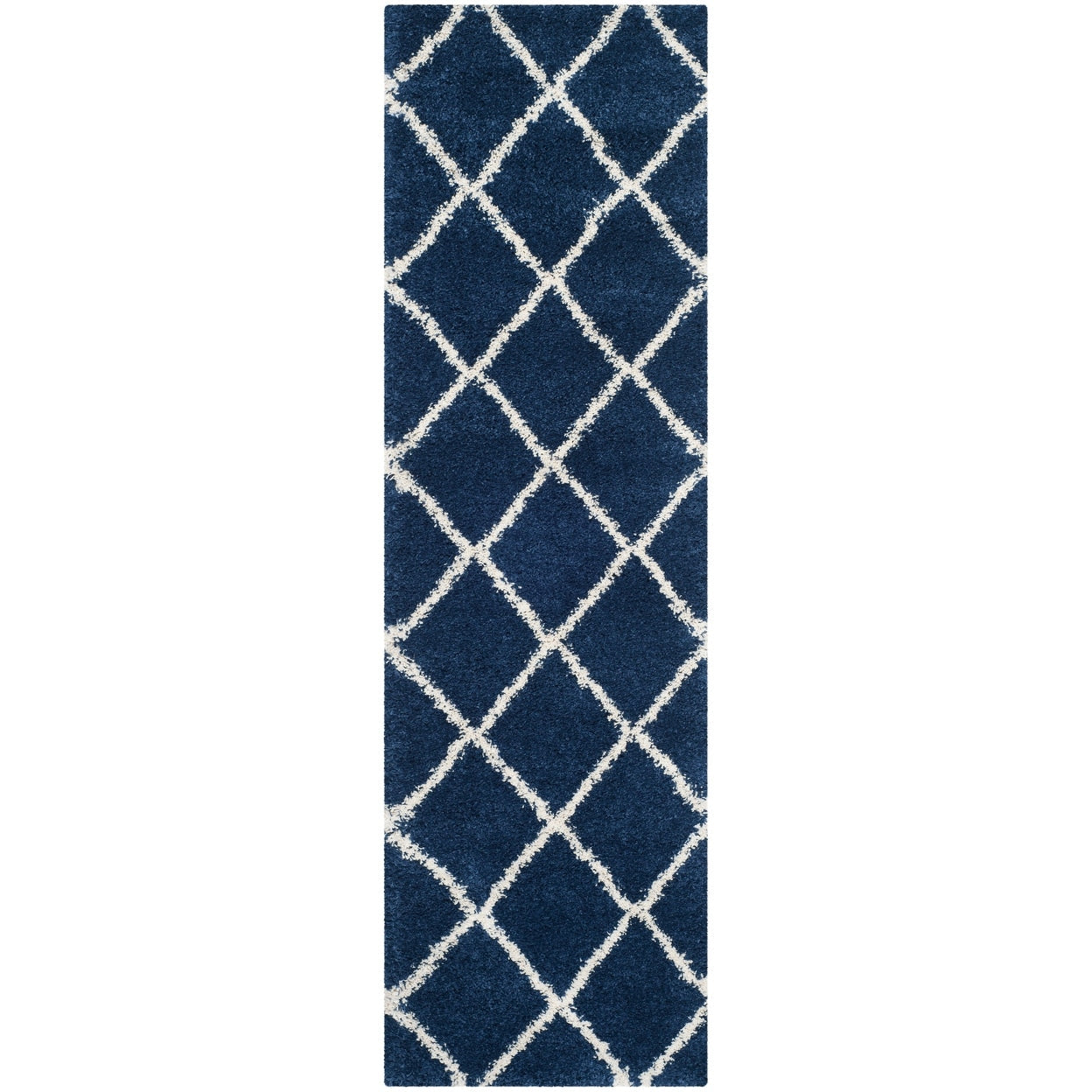 Tapis SAFAVIEH Hudson Shag Raili Diamond Treillis de 2 pouces d'épaisseur