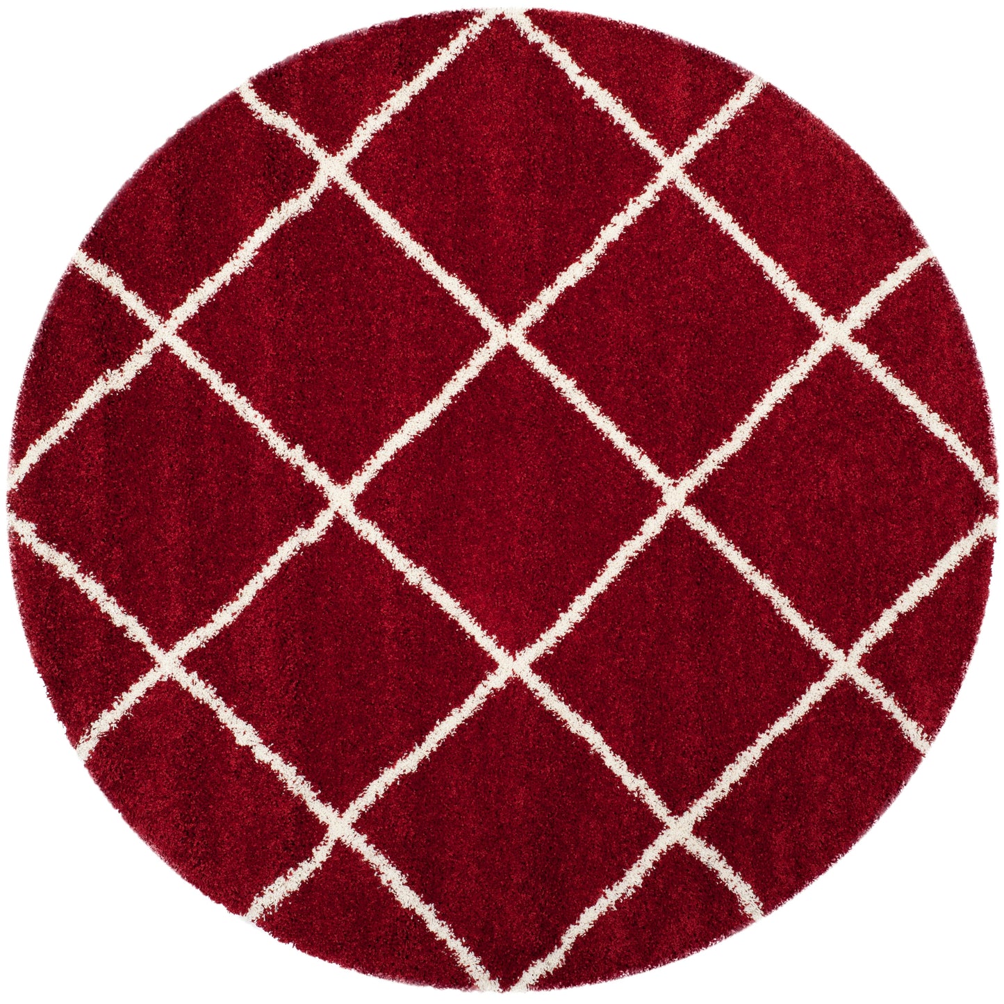 Tapis SAFAVIEH Hudson Shag Raili Diamond Treillis de 2 pouces d'épaisseur