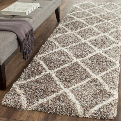 Tapis SAFAVIEH Hudson Shag Raili Diamond Treillis de 2 pouces d'épaisseur
