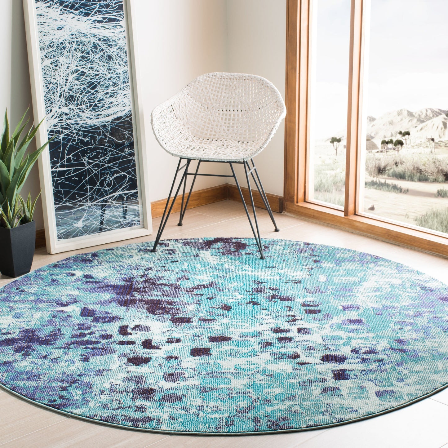 Tapis aquarelle abstrait moderne SAFAVIEH Madison Cherie
