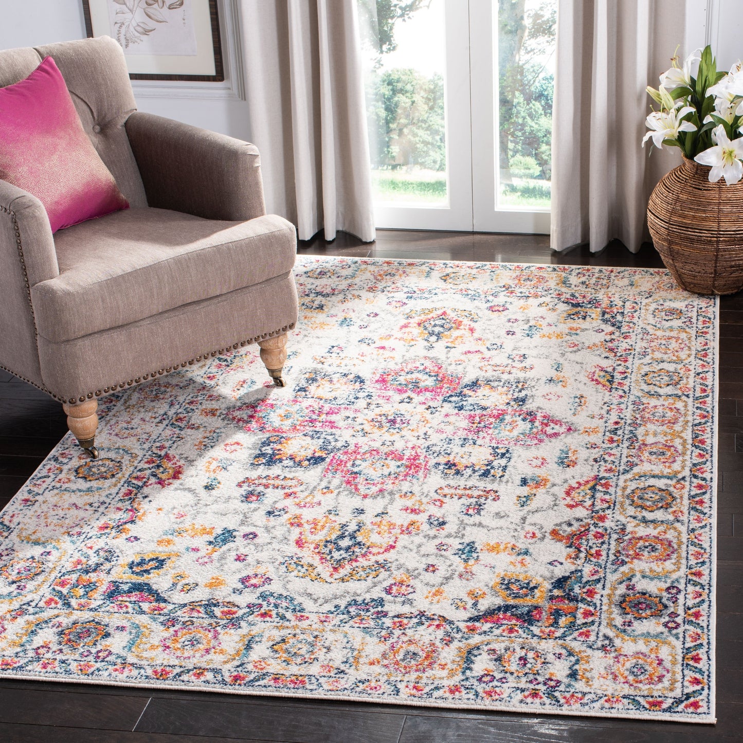 Tapis rustique vieilli SAFAVIEH Madison Delois Medallion
