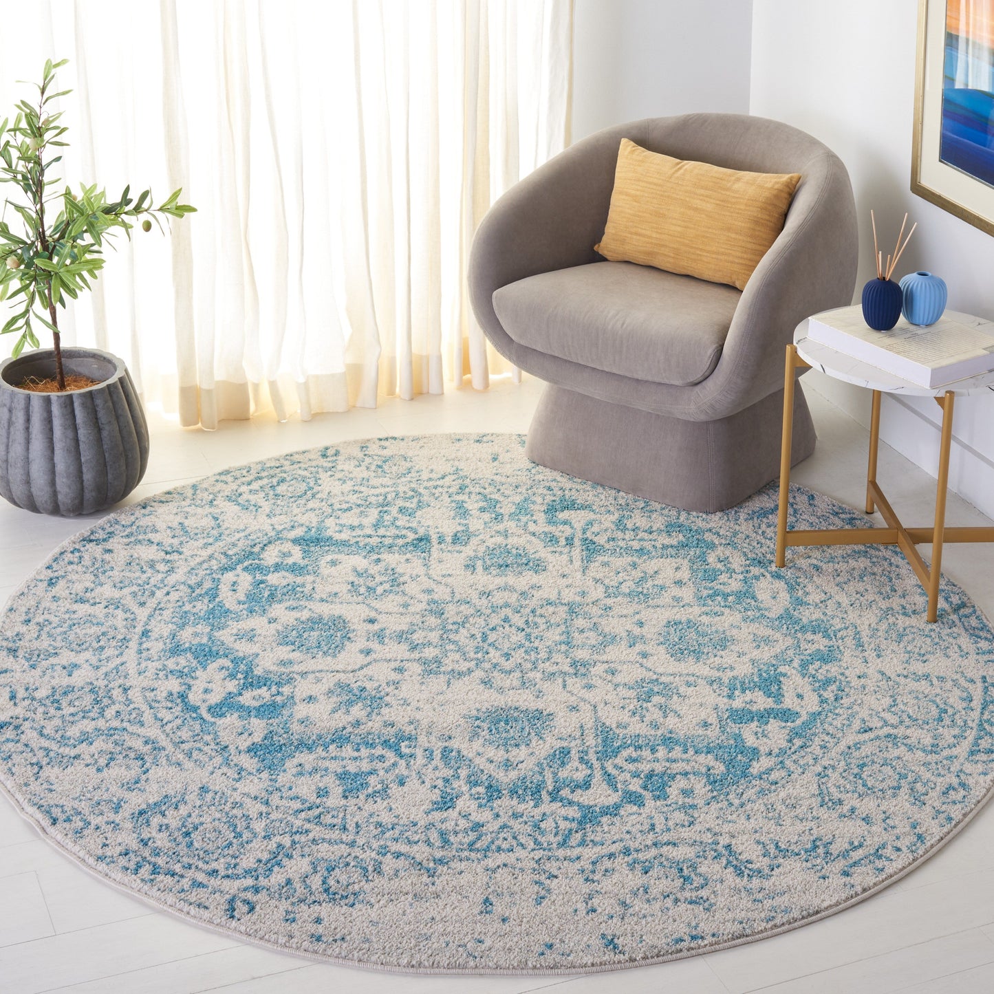 Tapis rustique vieilli SAFAVIEH Madison Delois Medallion