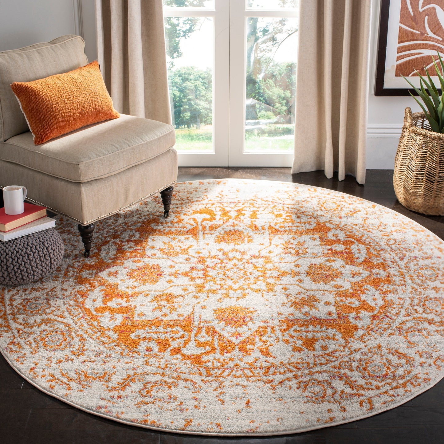 Tapis rustique vieilli SAFAVIEH Madison Delois Medallion