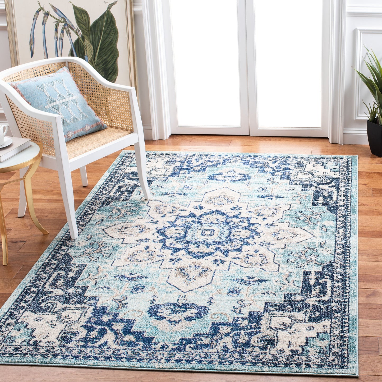 SAFAVIEH Tapis Madison Katelijne Boho médaillon vieilli