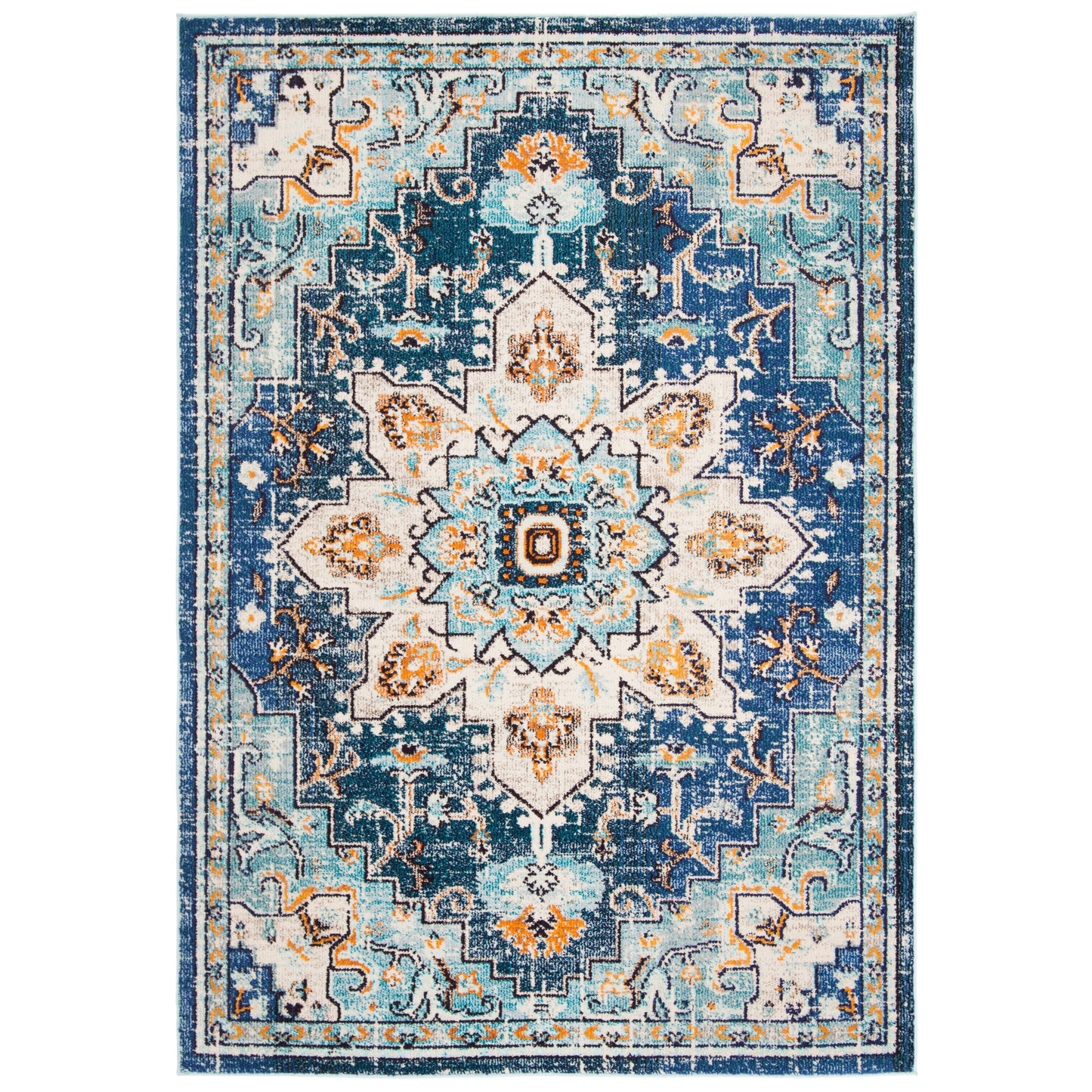 SAFAVIEH Tapis Madison Katelijne Boho médaillon vieilli