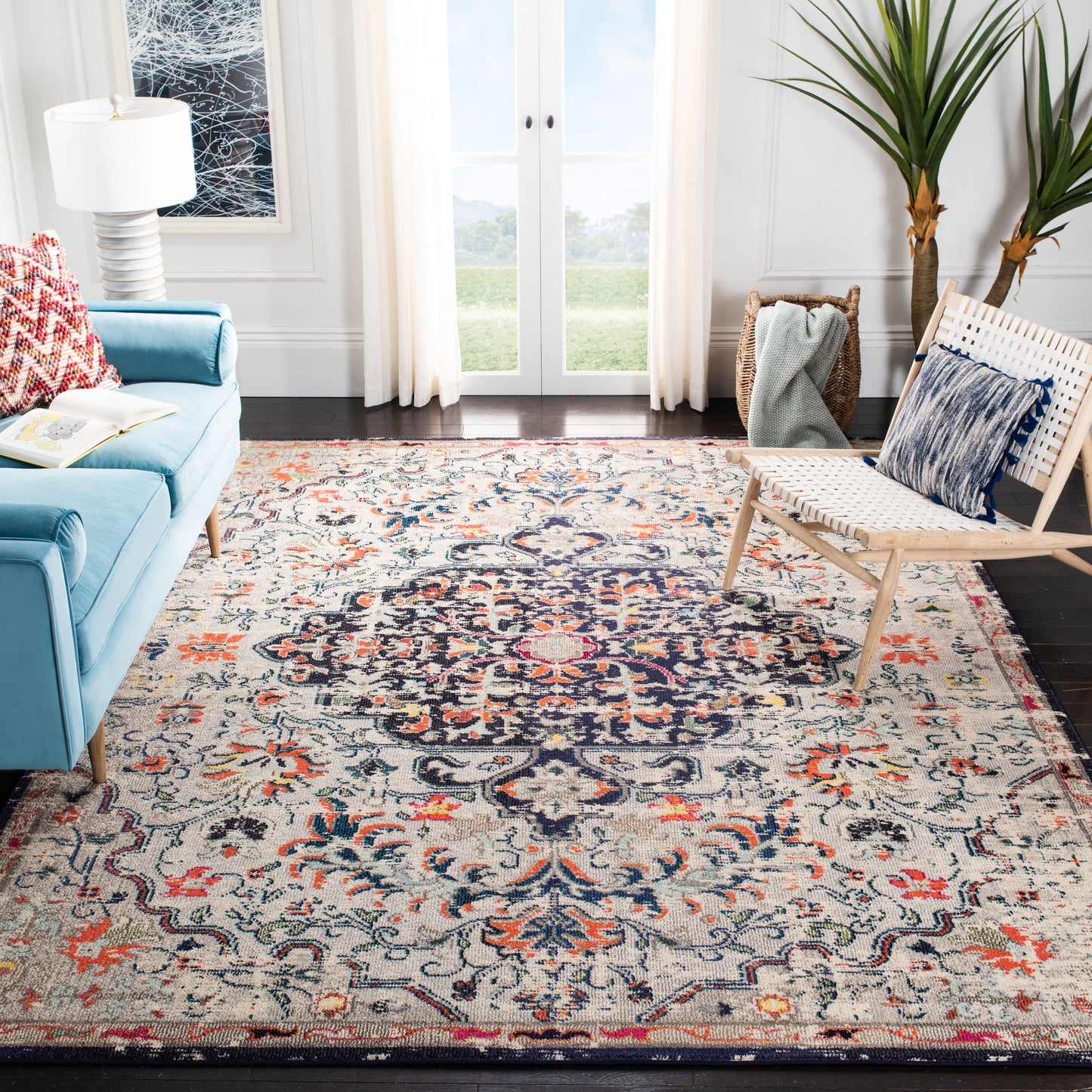 Tapis vieilli SAFAVIEH Madison Libusa Boho Medallion
