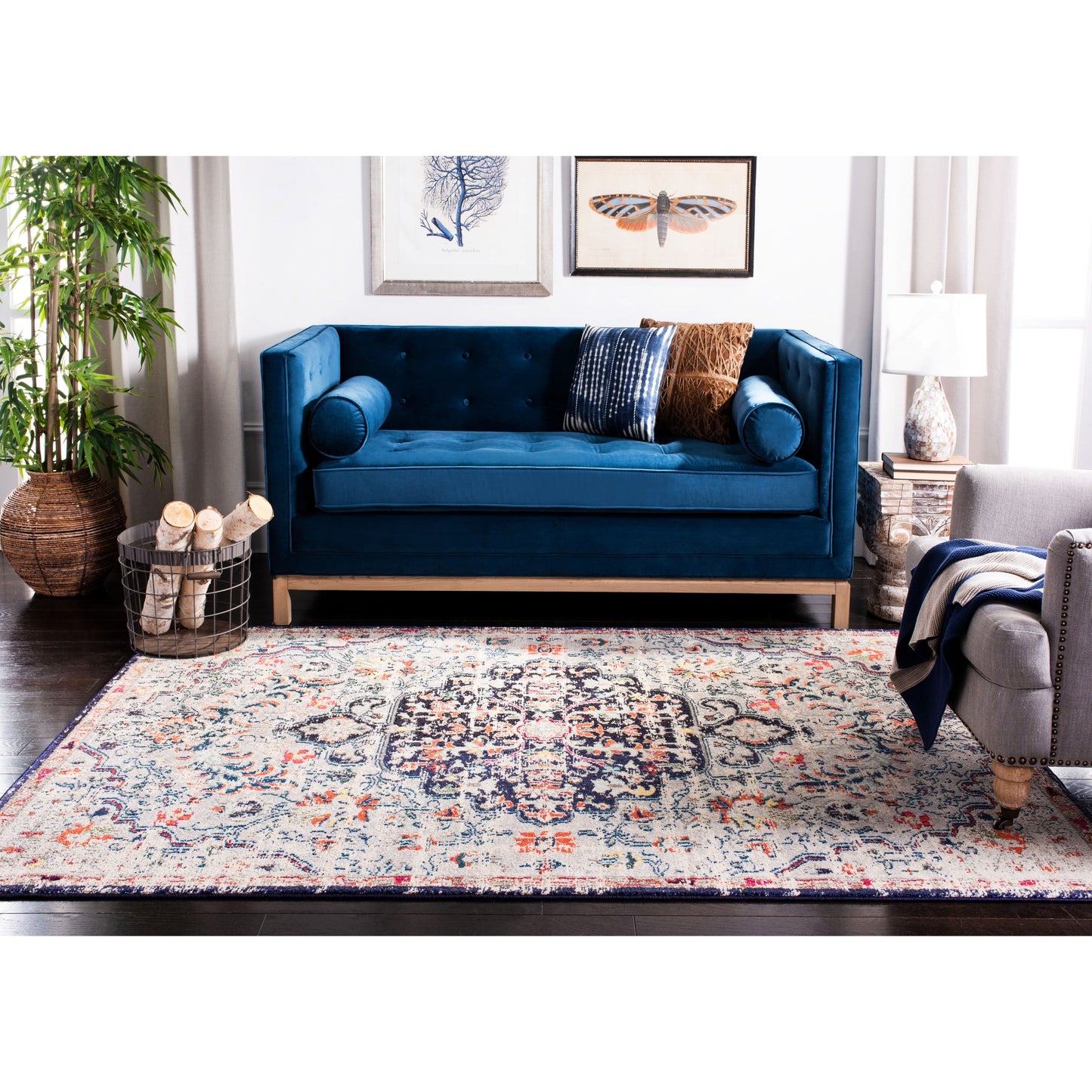 Tapis vieilli SAFAVIEH Madison Libusa Boho Medallion