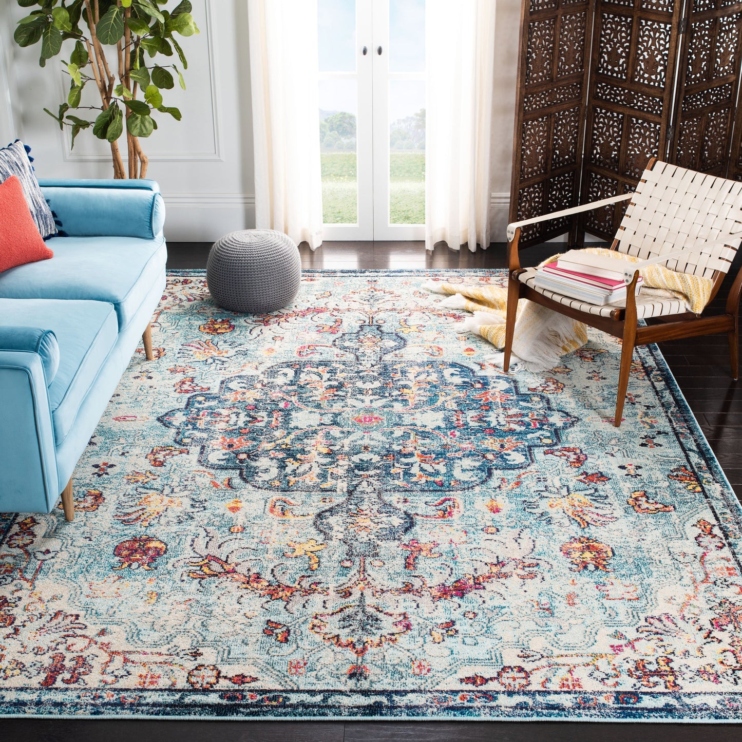 Tapis vieilli SAFAVIEH Madison Libusa Boho Medallion