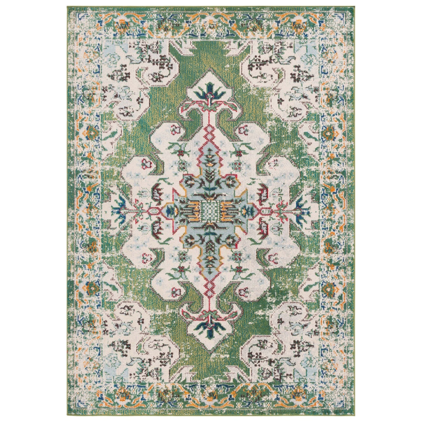 Tapis décoratif SAFAVIEH Madison Marilou Boho Medallion effet vieilli