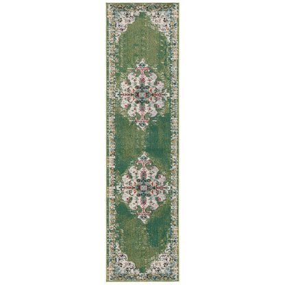 Tapis décoratif SAFAVIEH Madison Marilou Boho Medallion effet vieilli