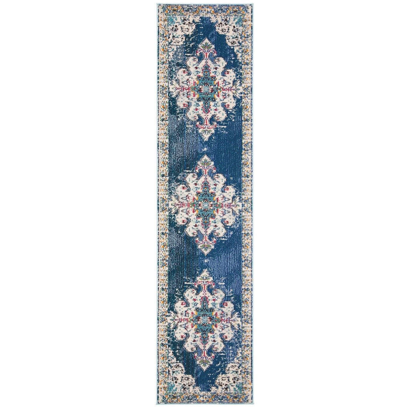 Tapis décoratif SAFAVIEH Madison Marilou Boho Medallion effet vieilli