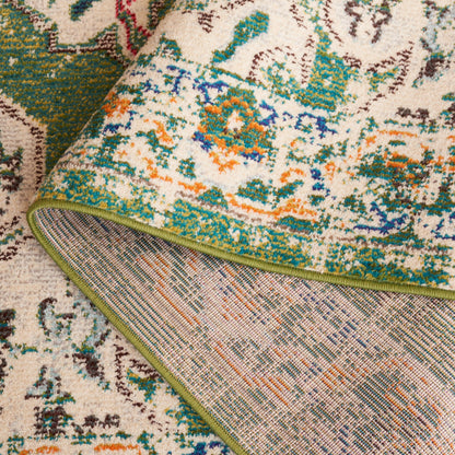 Tapis décoratif SAFAVIEH Madison Marilou Boho Medallion effet vieilli