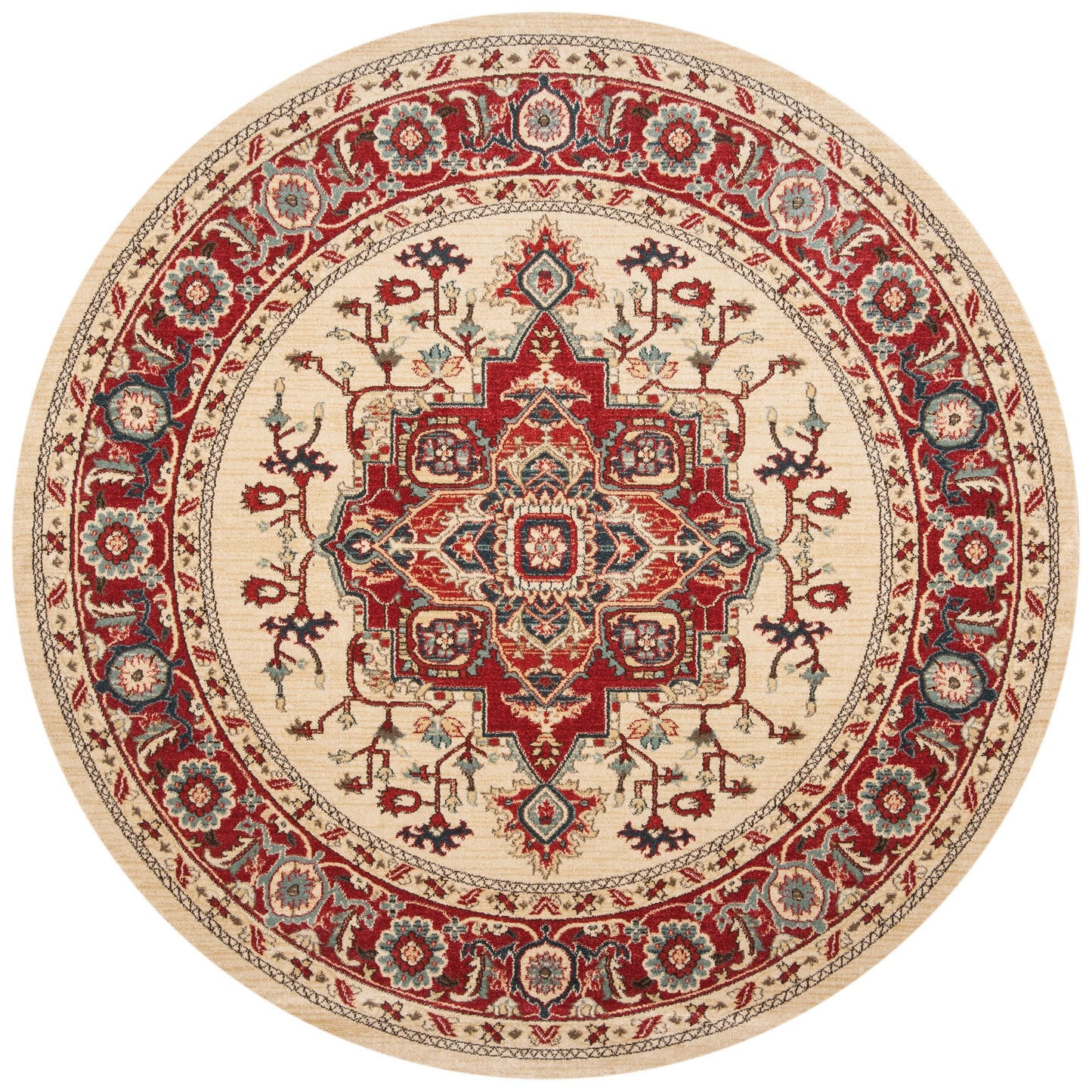 Tapis SAFAVIEH Mahal Beverley Traditional Grandeur Rouge/Naturel