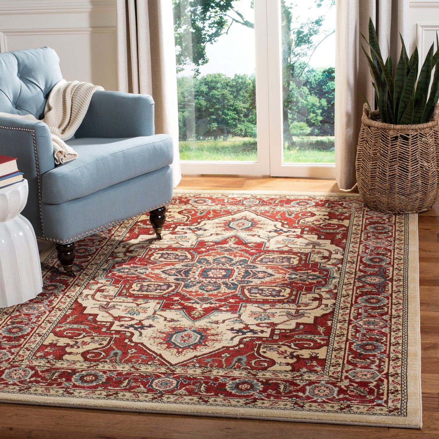 Tapis SAFAVIEH Mahal Beverley Traditional Grandeur Rouge/Naturel