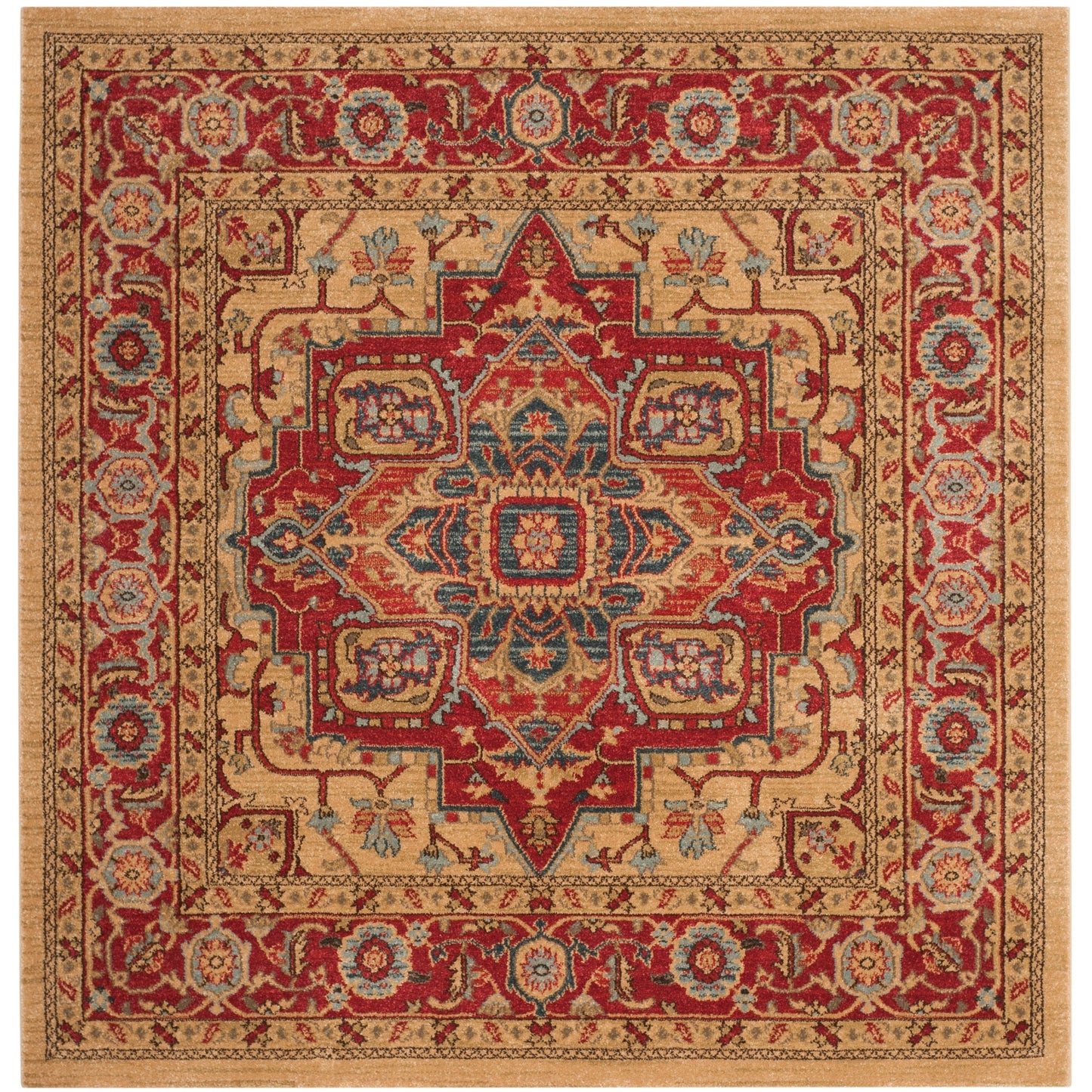 Tapis SAFAVIEH Mahal Beverley Traditional Grandeur Rouge/Naturel