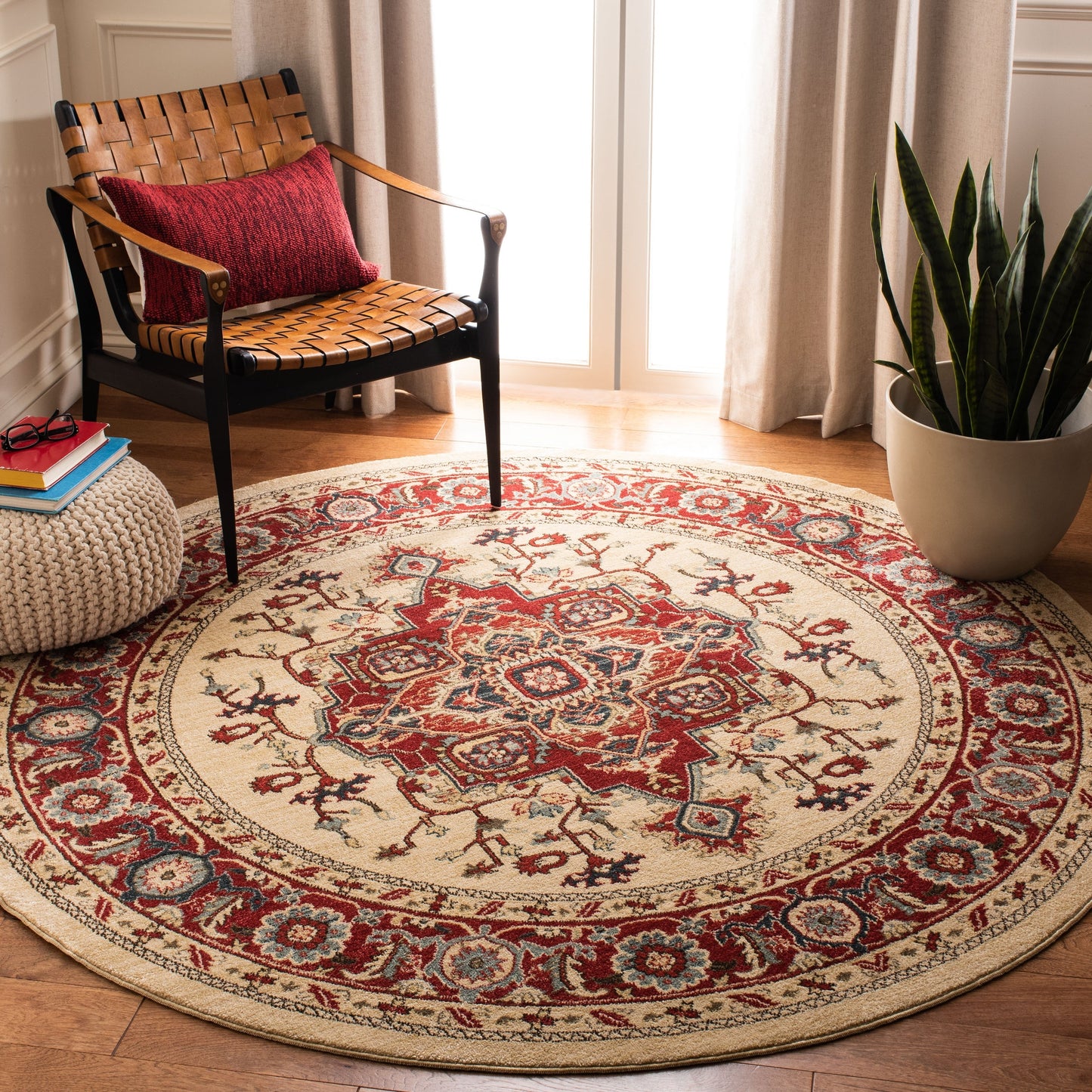 Tapis SAFAVIEH Mahal Beverley Traditional Grandeur Rouge/Naturel