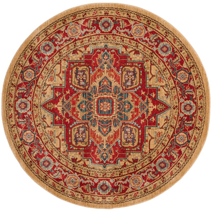 Tapis SAFAVIEH Mahal Beverley Traditional Grandeur Rouge/Naturel