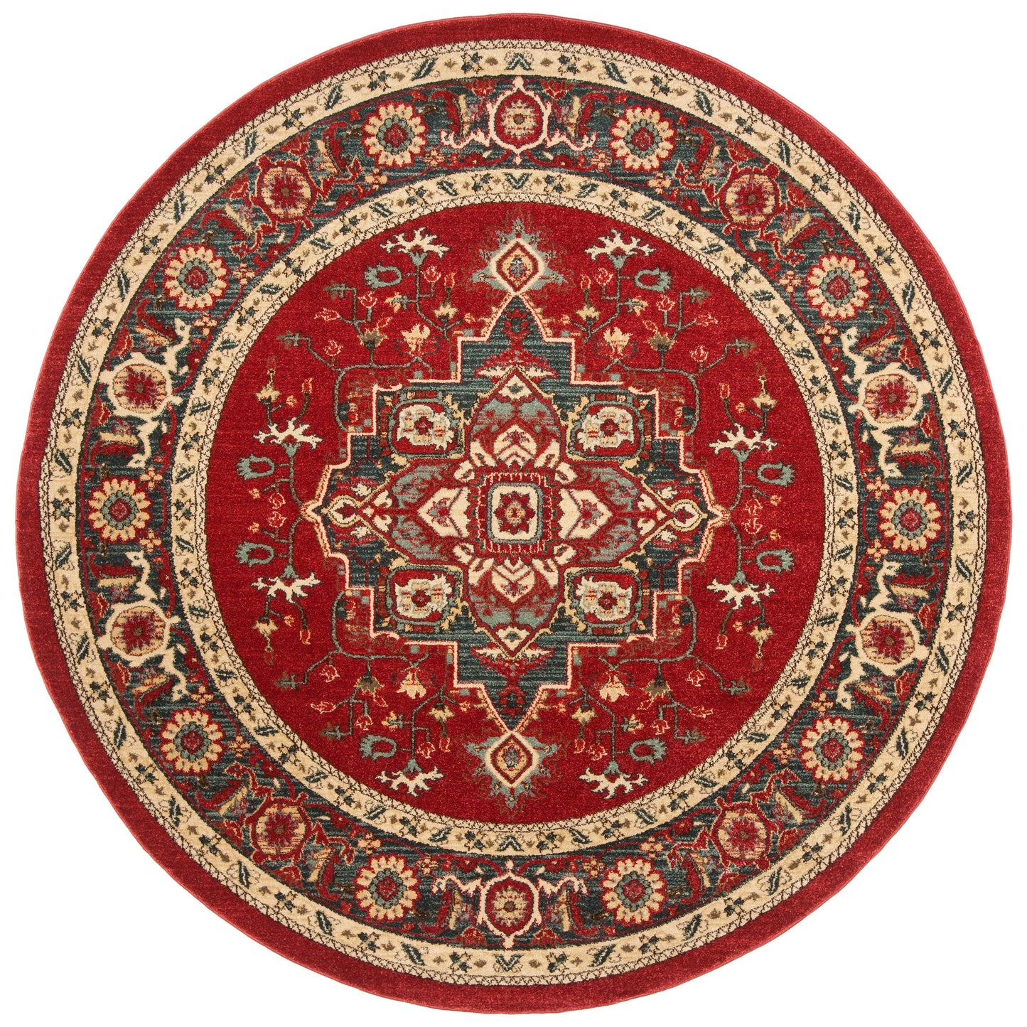 Tapis SAFAVIEH Mahal Beverley Traditional Grandeur Rouge/Naturel