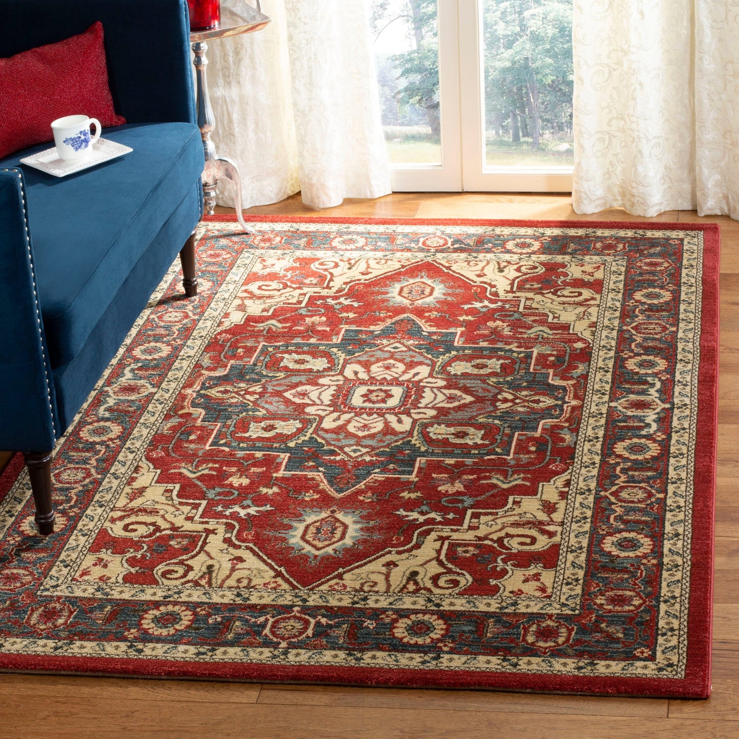 Tapis SAFAVIEH Mahal Beverley Traditional Grandeur Rouge/Naturel
