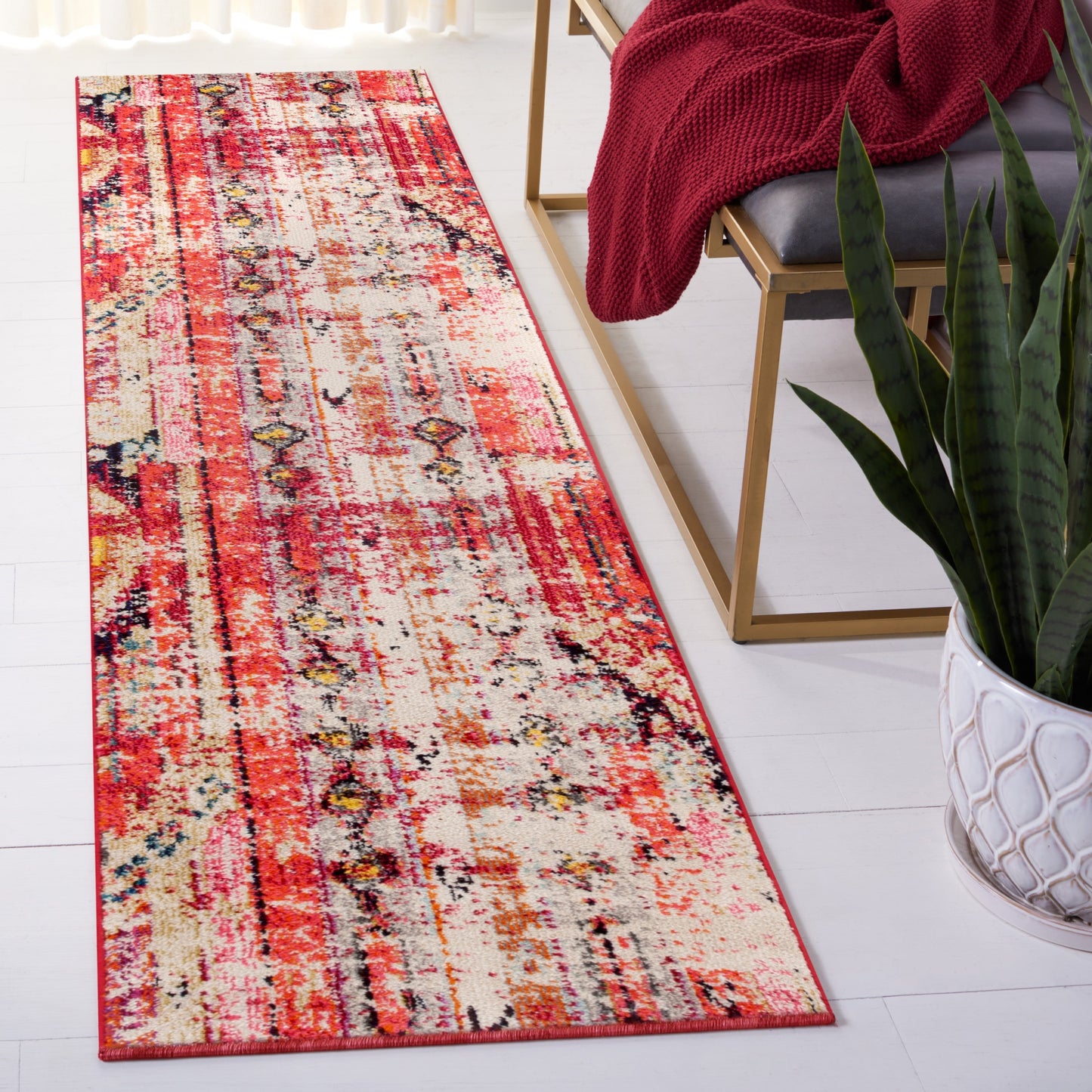 SAFAVIEH Tapis Boho vieilli Monaco Brunhildis