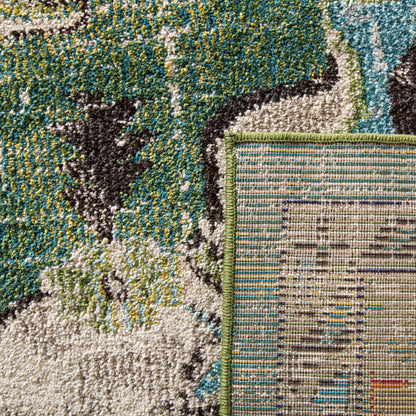 Tapis décoratif style médaillon bohème Monaco Oceane de SAFAVIEH