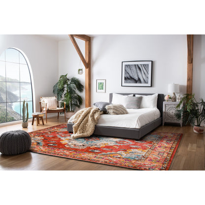 Tapis décoratif style médaillon bohème Monaco Oceane de SAFAVIEH