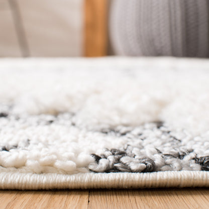 SAFAVIEH Tapis à poils longs marocains à pampilles Berneice Boho Tribal 2 pouces d'épaisseur