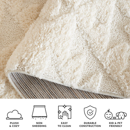 Tapis marocain à poils longs SAFAVIEH Delores, 5 cm d'épaisseur