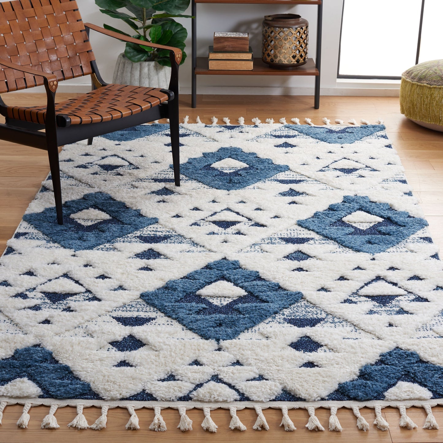 Tapis marocain à poils longs SAFAVIEH Delores, 5 cm d'épaisseur