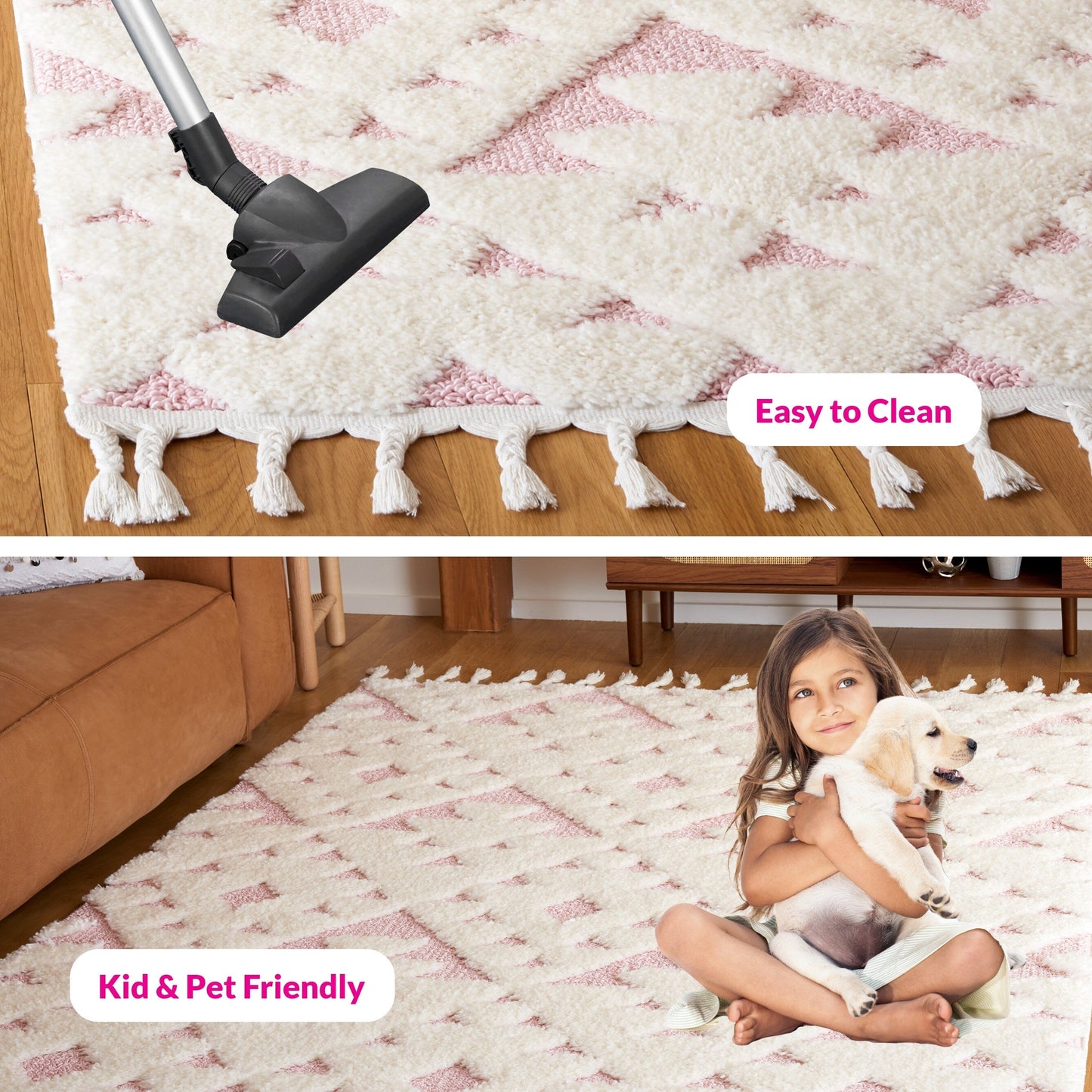 Tapis marocain à poils longs SAFAVIEH Delores, 5 cm d'épaisseur