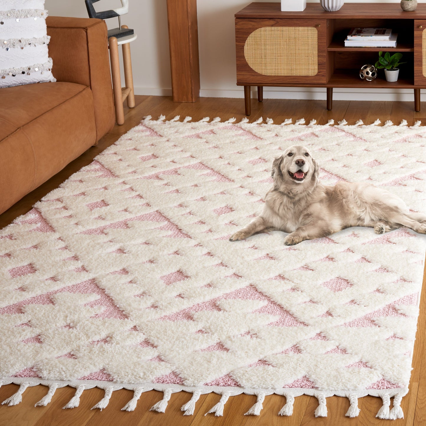 Tapis marocain à poils longs SAFAVIEH Delores, 5 cm d'épaisseur