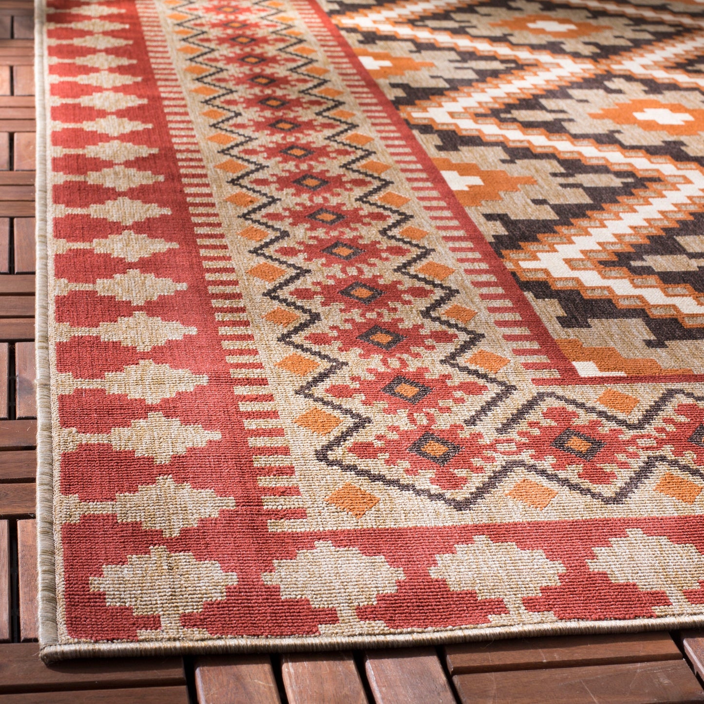 Tapis de jardin imperméable pour intérieur/extérieur SAFAVIEH Veranda Rita