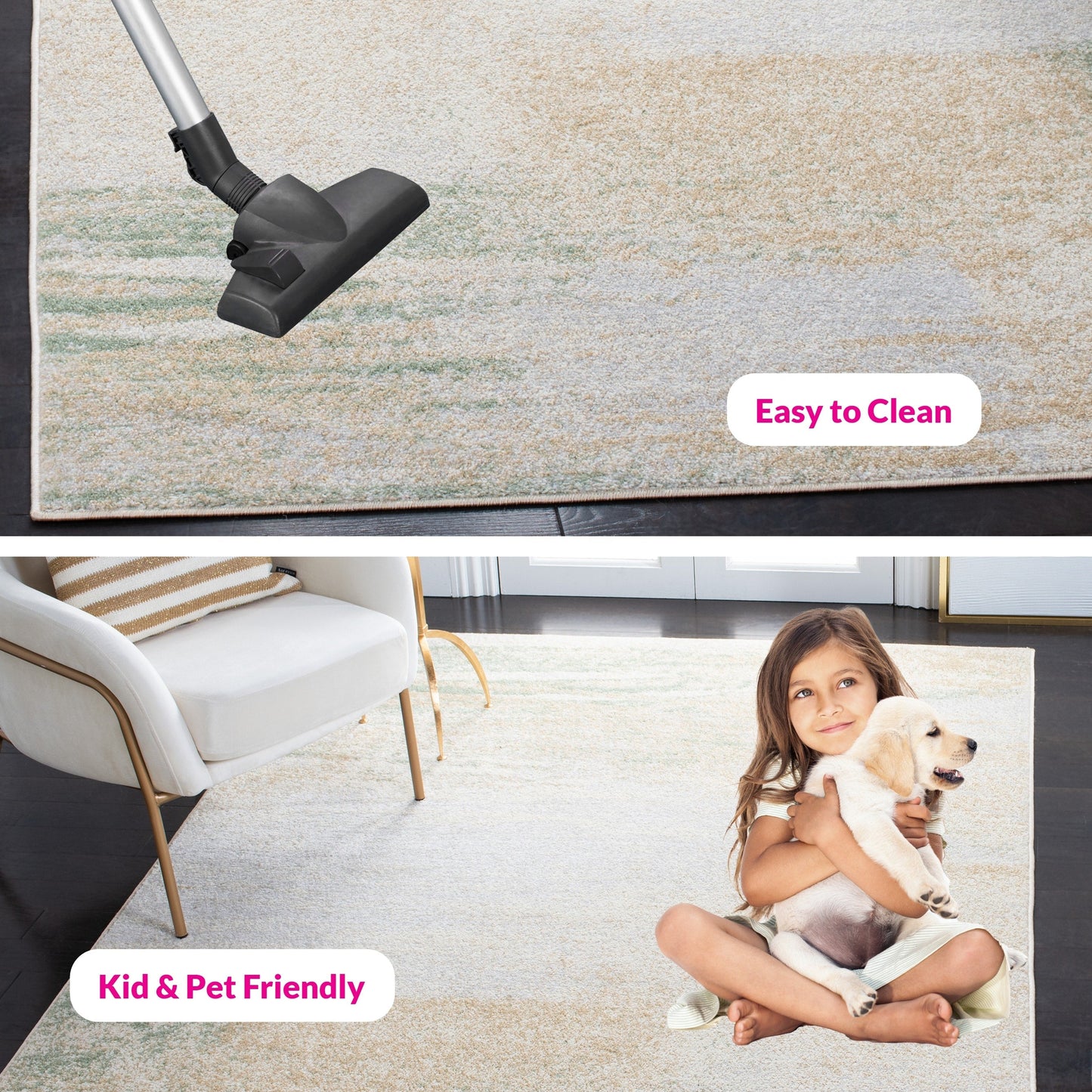 SAFAVIEH, Tapis abstrait moderne Adirondack Allegonda