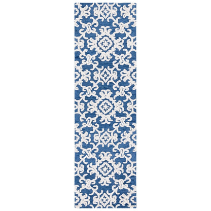 SAFAVIEH, Tapis en laine floral moderne Vesela fait main