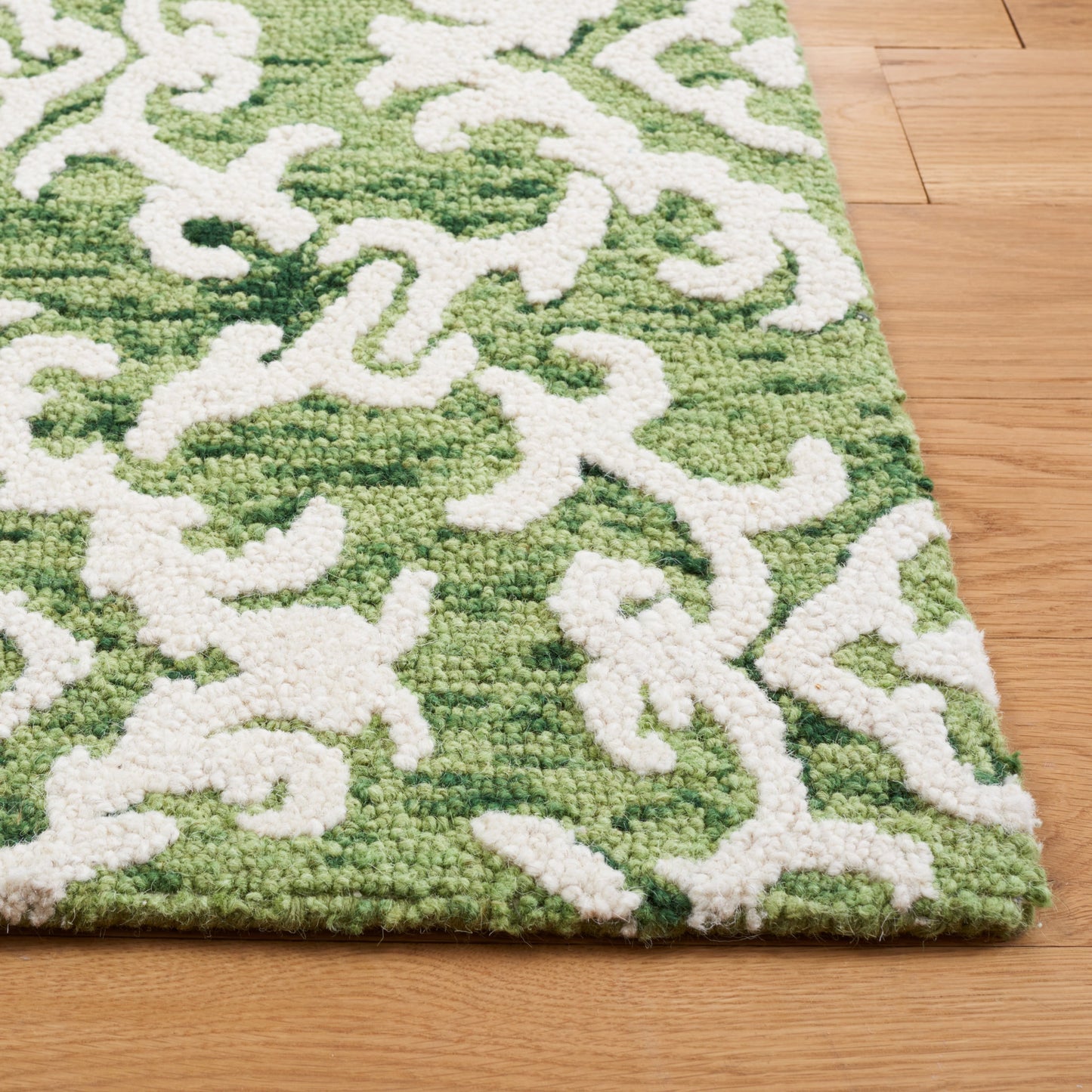 SAFAVIEH, Tapis en laine floral moderne Vesela fait main