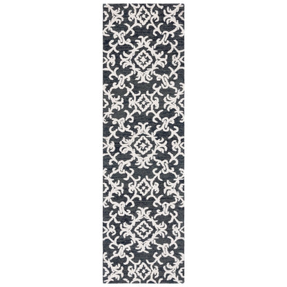 SAFAVIEH, Tapis en laine floral moderne Vesela fait main