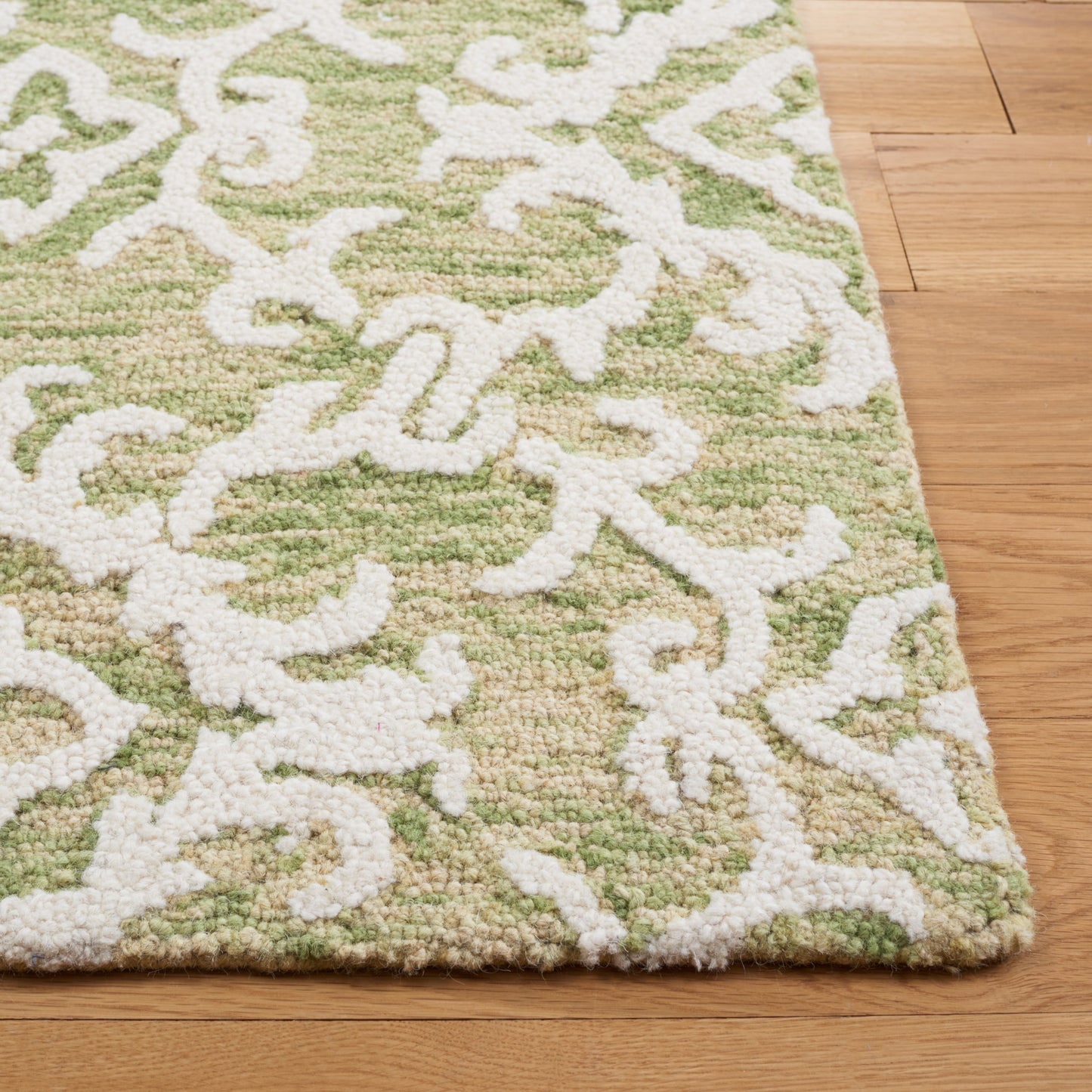 SAFAVIEH, Tapis en laine floral moderne Vesela fait main