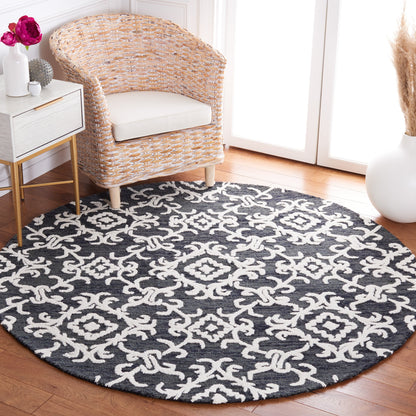 SAFAVIEH, Tapis en laine floral moderne Vesela fait main