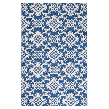 SAFAVIEH, Tapis en laine floral moderne Vesela fait main