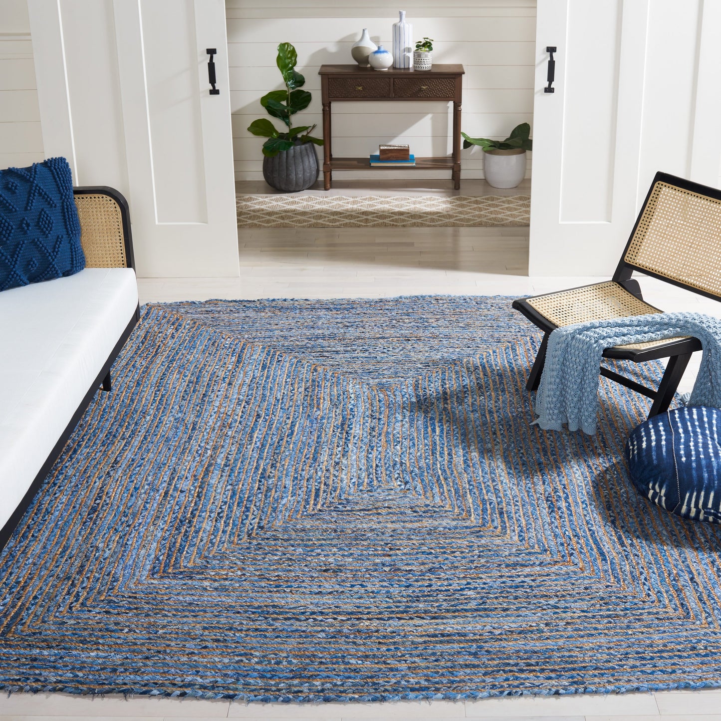 SAFAVIEH, Tapis côtier en jute bohème fait main Cape Cod Rietie