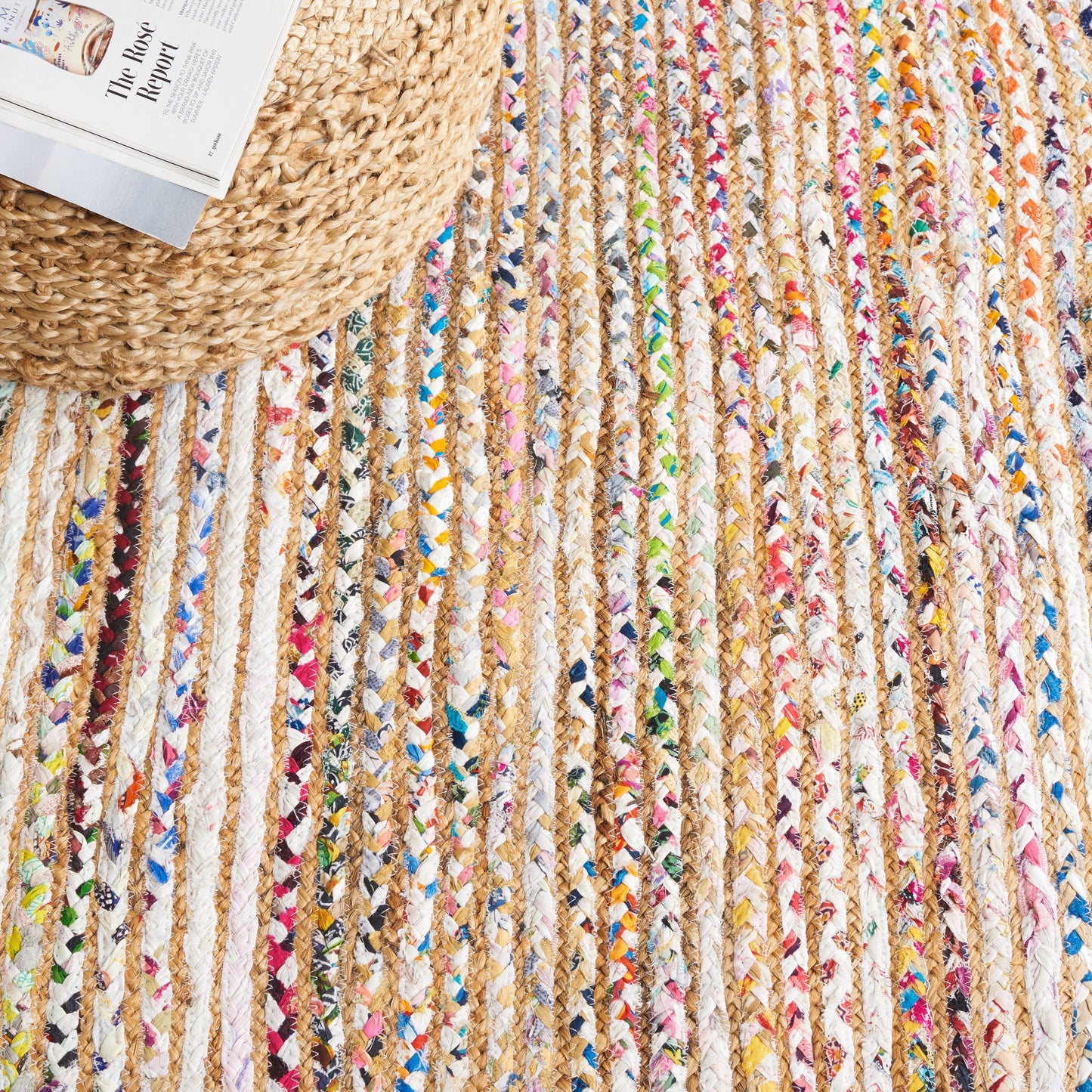 SAFAVIEH, Tapis côtier en jute bohème fait main Cape Cod Rietie