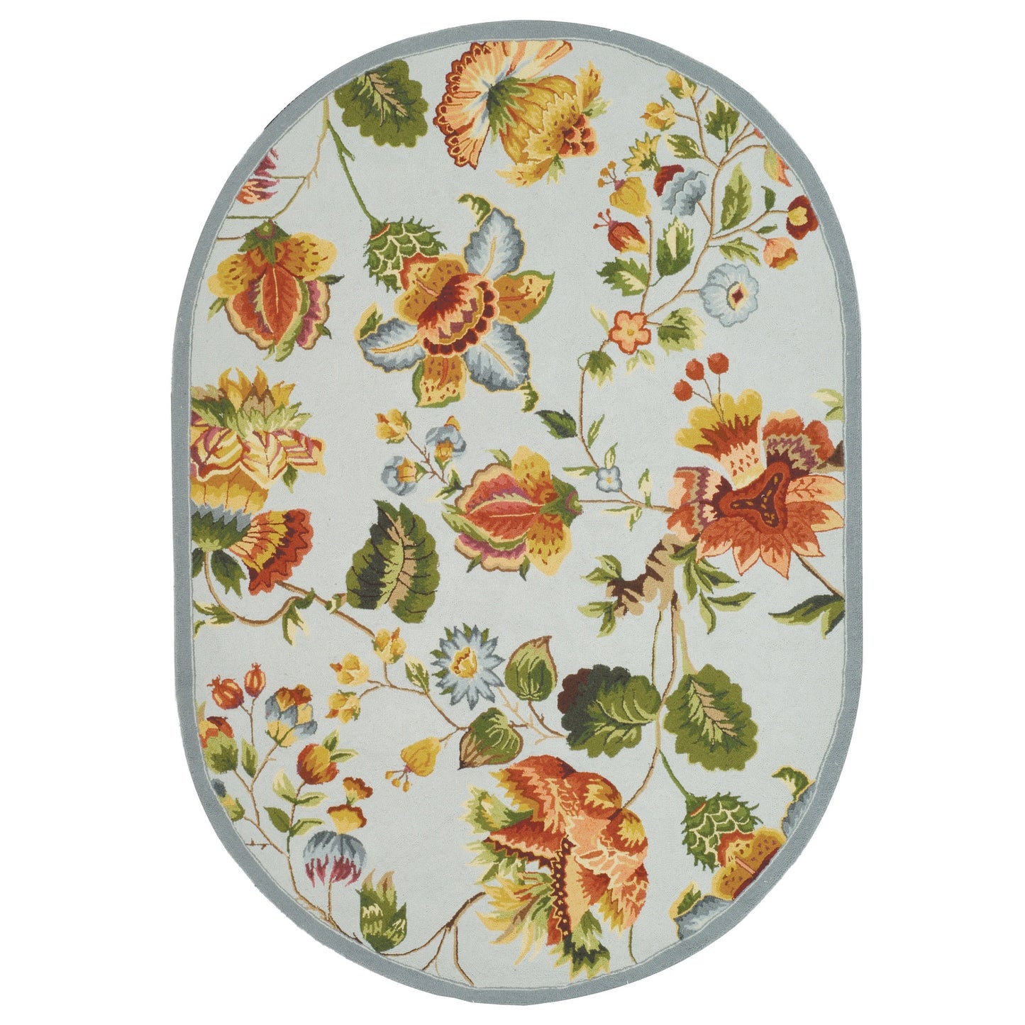 SAFAVIEH, tapis Chelsea Jurendine en laine florale fait main, style campagne française