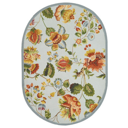 SAFAVIEH, tapis Chelsea Jurendine en laine florale fait main, style campagne française