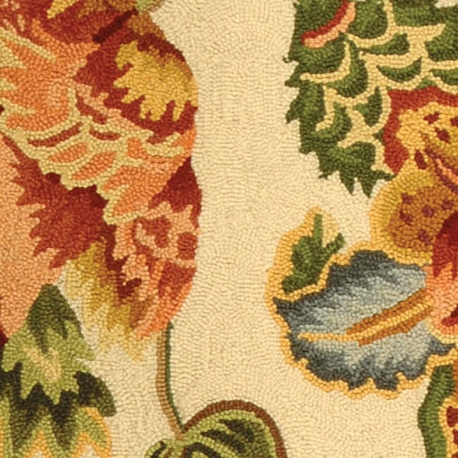 SAFAVIEH, tapis Chelsea Jurendine en laine florale fait main, style campagne française