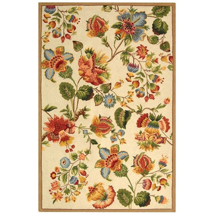 SAFAVIEH, tapis Chelsea Jurendine en laine florale fait main, style campagne française
