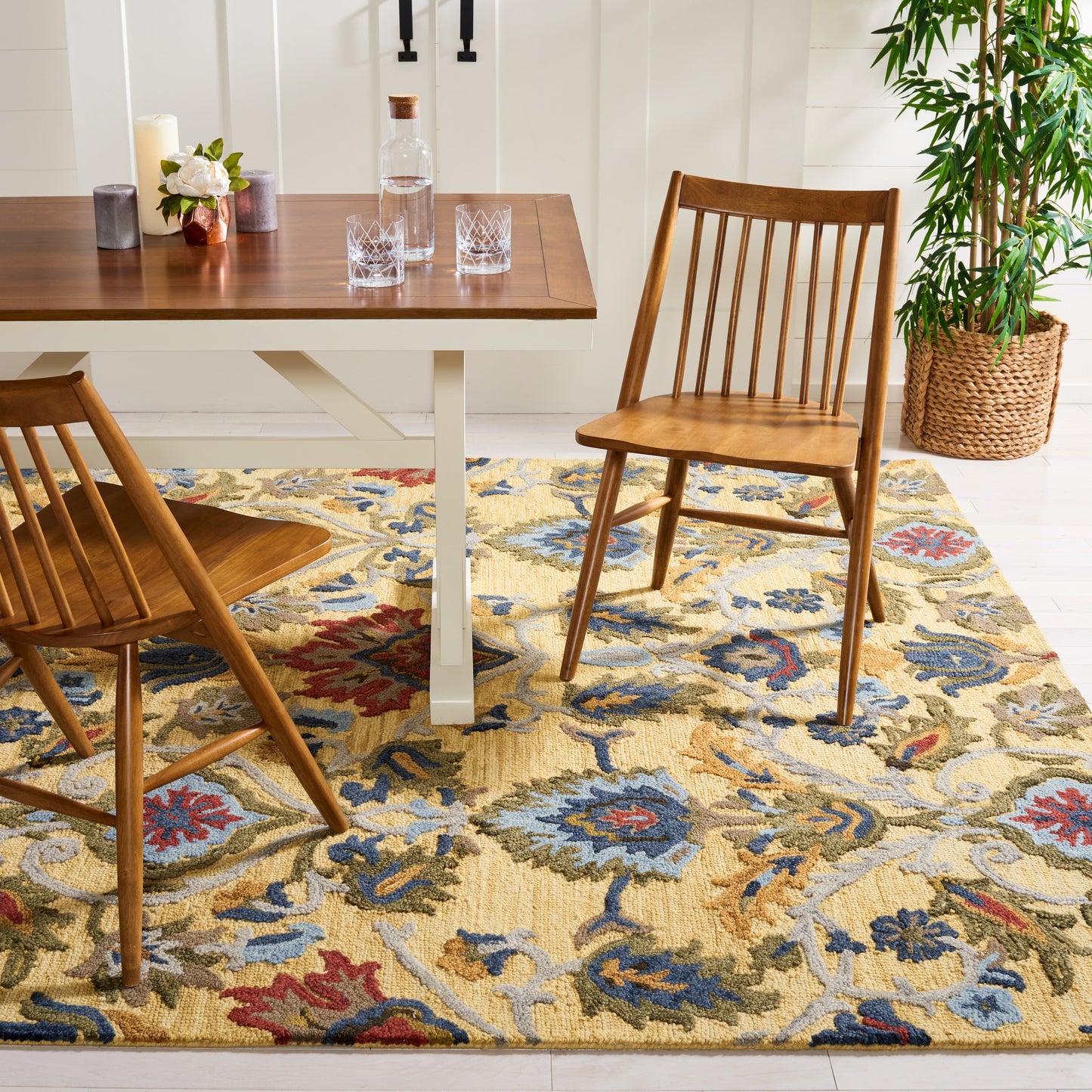 SAFAVIEH, tapis en laine fait main Marietje Blossom French Country