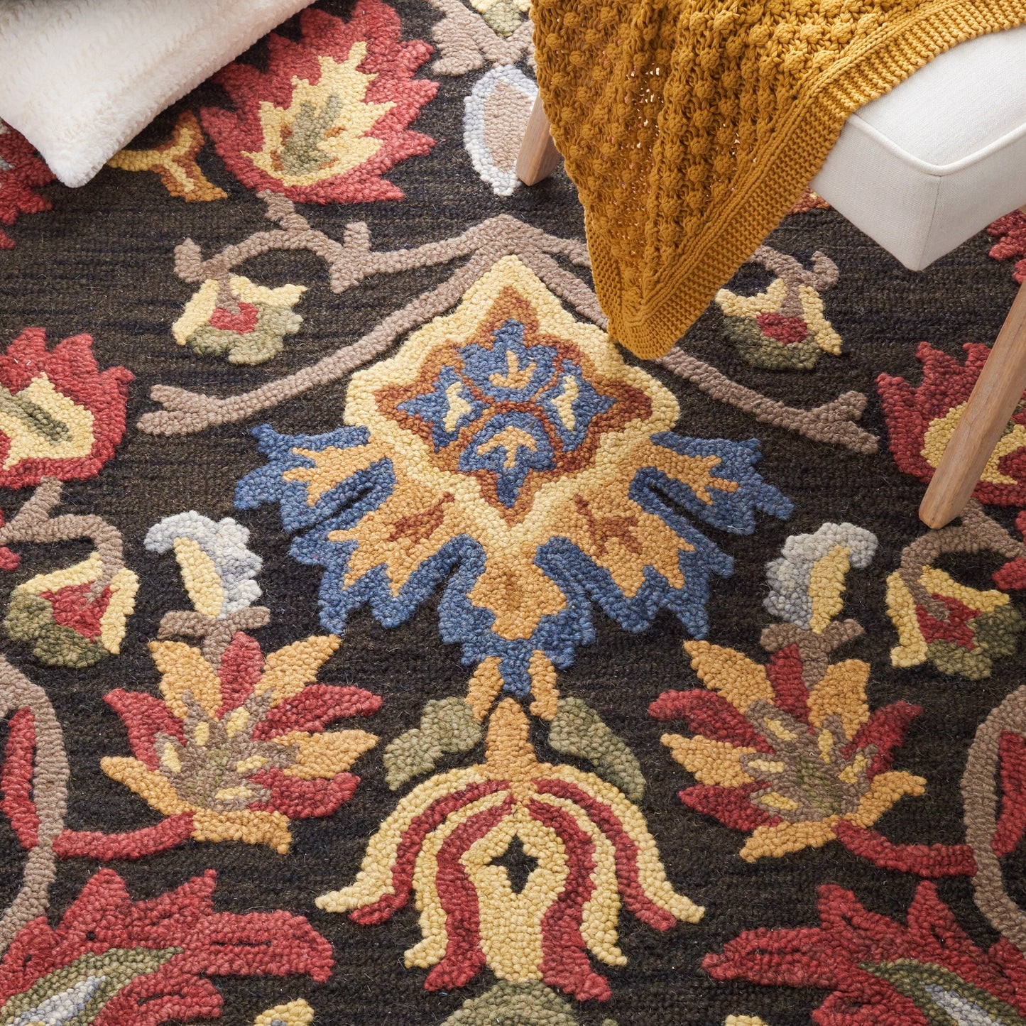 SAFAVIEH, tapis en laine fait main Marietje Blossom French Country