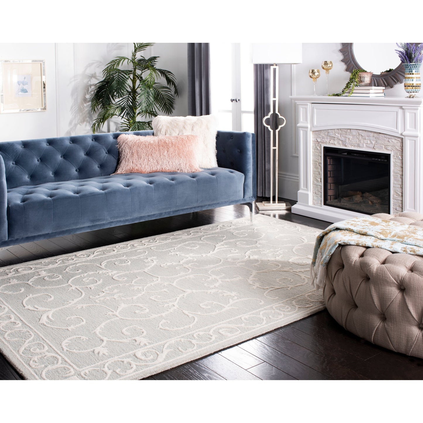 SAFAVIEH, tapis en laine fait main Marietje Blossom French Country