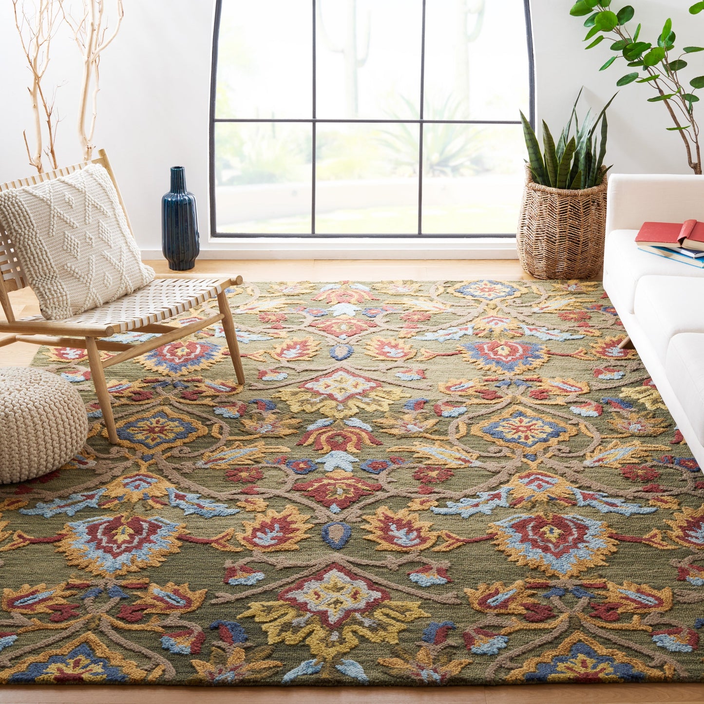 SAFAVIEH, tapis en laine fait main Marietje Blossom French Country