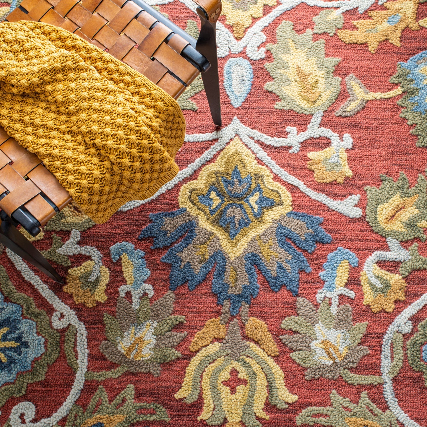 SAFAVIEH, tapis en laine fait main Marietje Blossom French Country